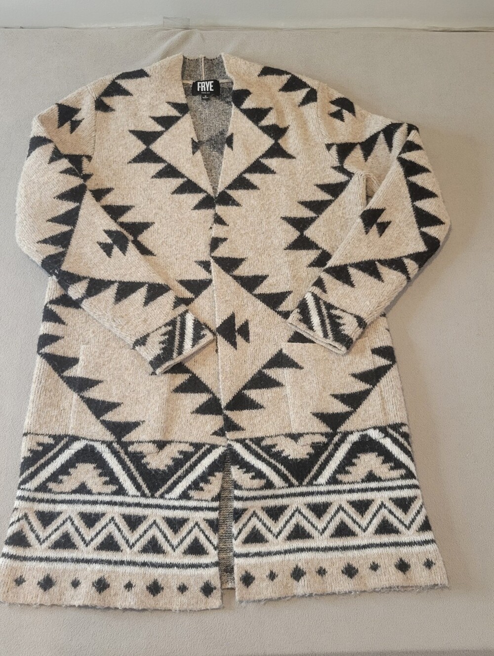 FRYE Cardigan Sweater Long  Size Small Coat